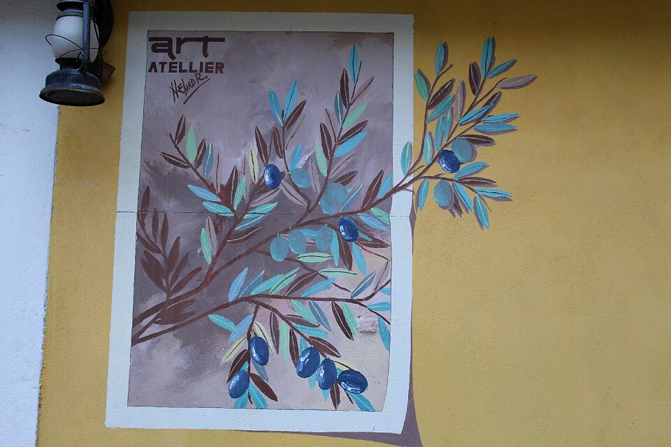 Mural wall painting wall embellishment