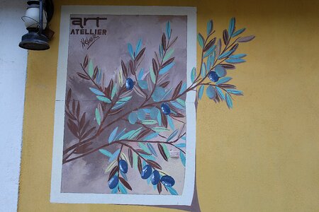 Mural wall painting wall embellishment