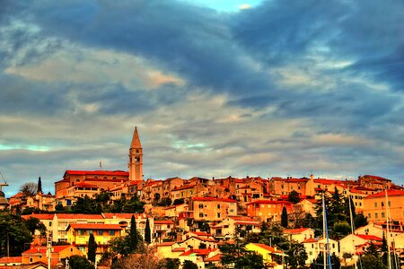 Istria bell tower sky photo
