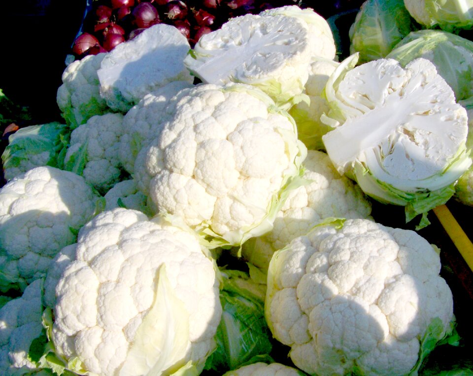 Cauliflower white vegetable food