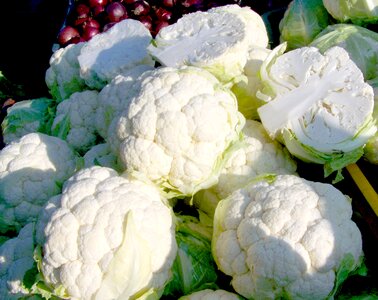 Cauliflower white vegetable food