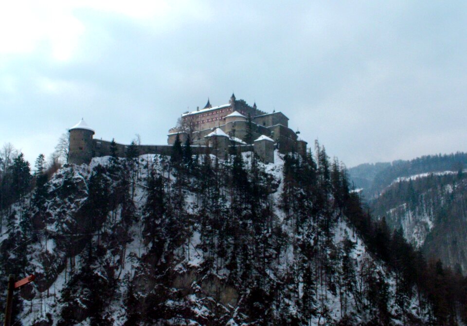 Landscape building alps
