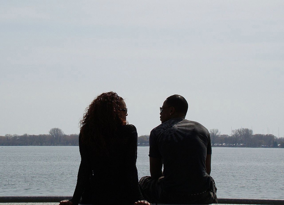 Lake water boardwalk