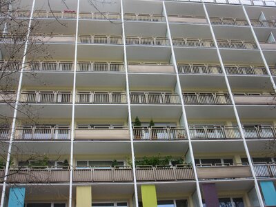 Balconies railing color photo