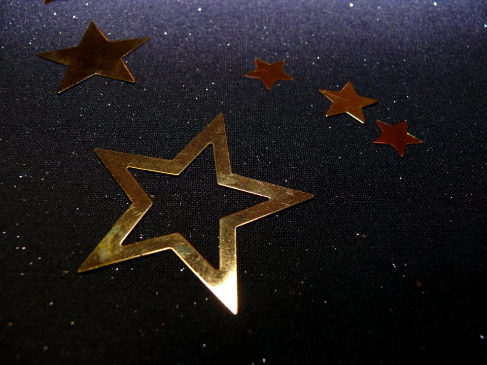 Gold christmas eve decoration
