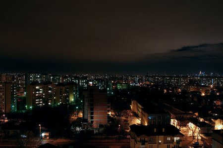 Panorama night light photo