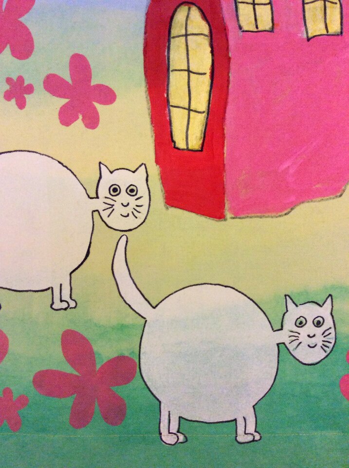 Cat house plate