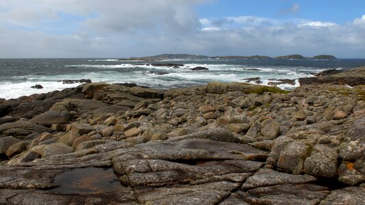 Ireland stone coast landscape photo