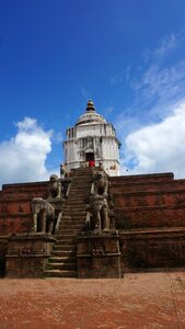 Bhaktapur building stairs photo