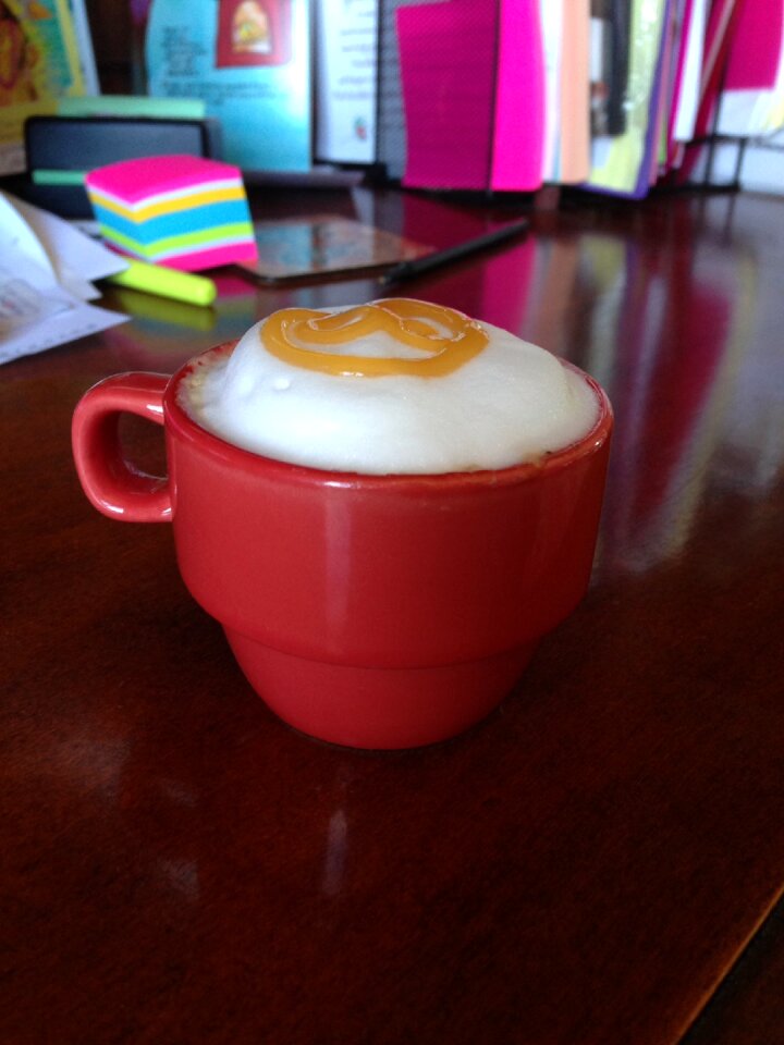 Breakfast red cup