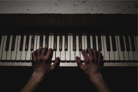 Music instrument hands photo