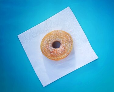 Food napkin blue