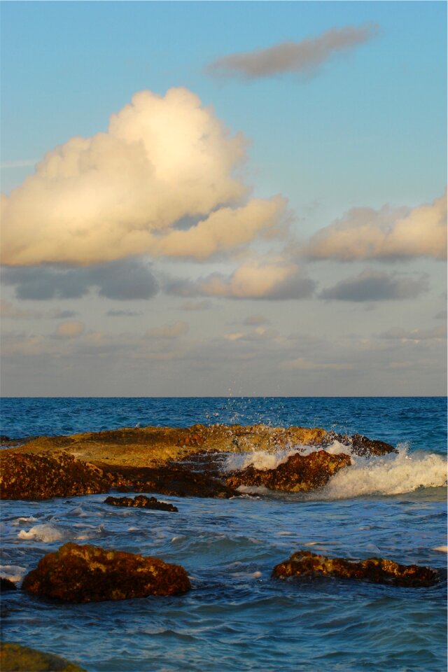 Splash water ocean