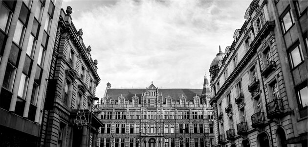 Balconies black and white gray balcony photo