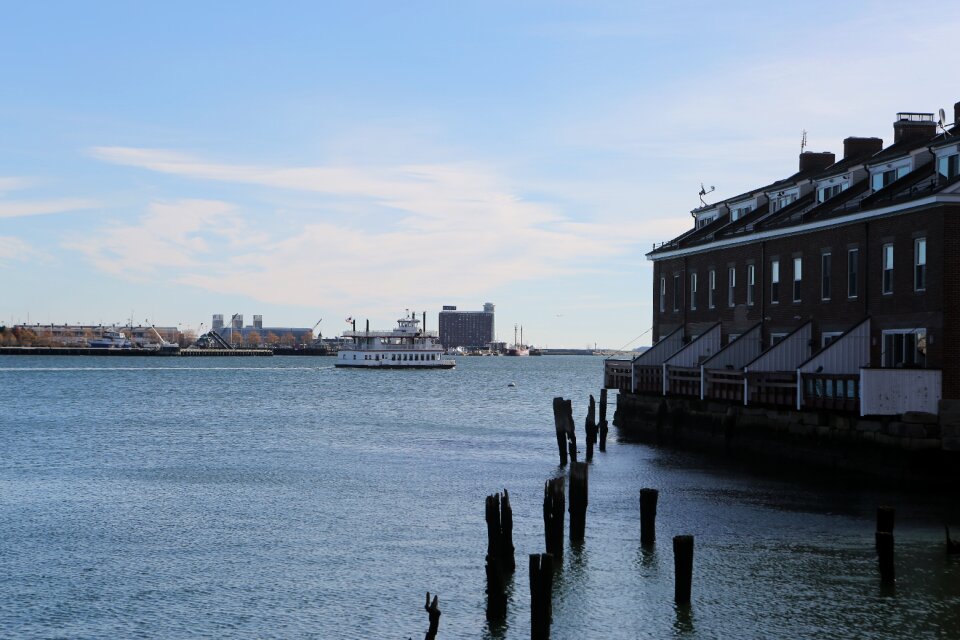 Pier dock boats photo