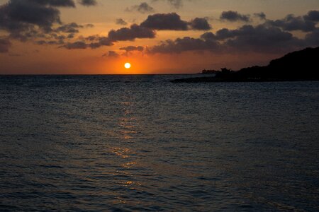 Sea sky clouds photo