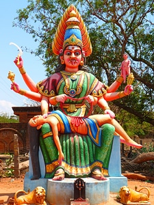 Temple colorful india photo