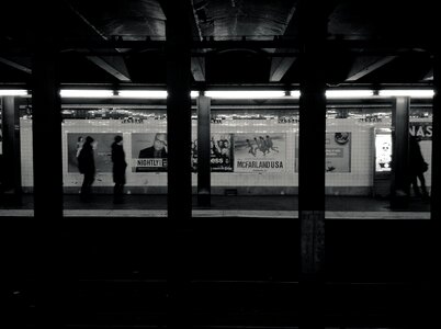 Urban black and white nyc photo