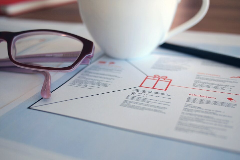 Eyeglasses cup coffee