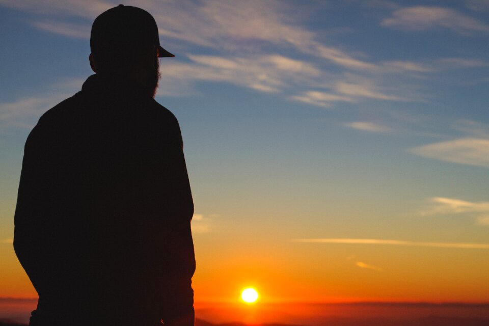 Sunset dusk sky