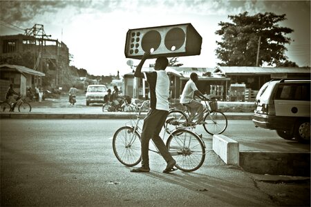 Bicycles cyclist street photo