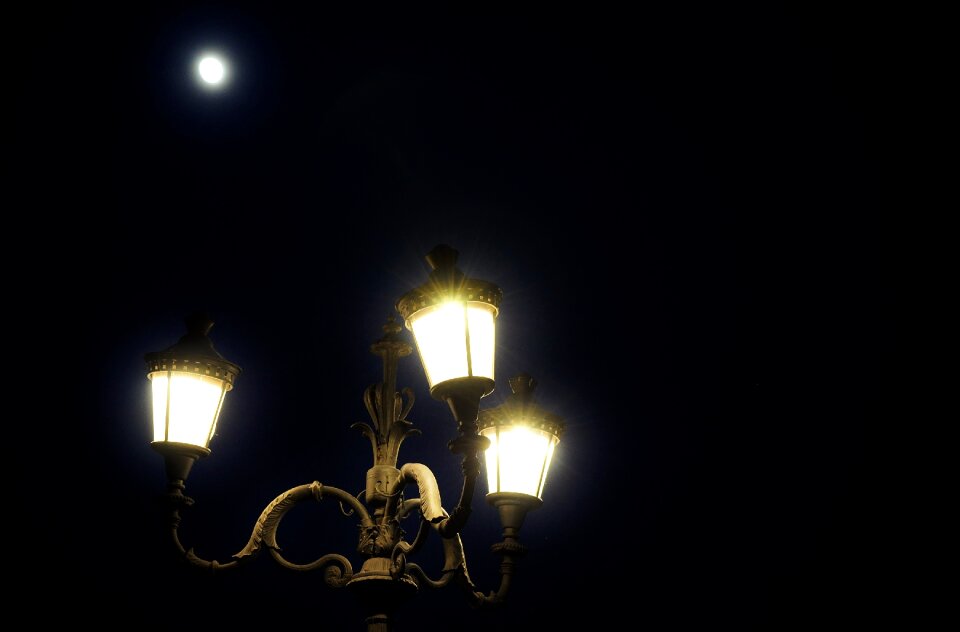 Night sky black street