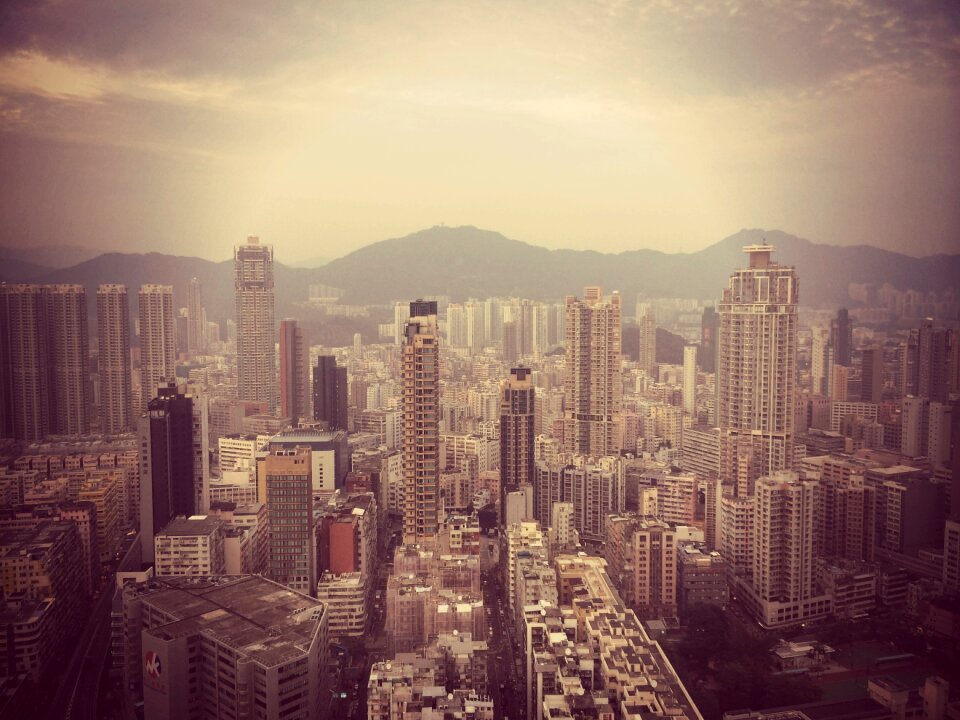 City towers skyscrapers