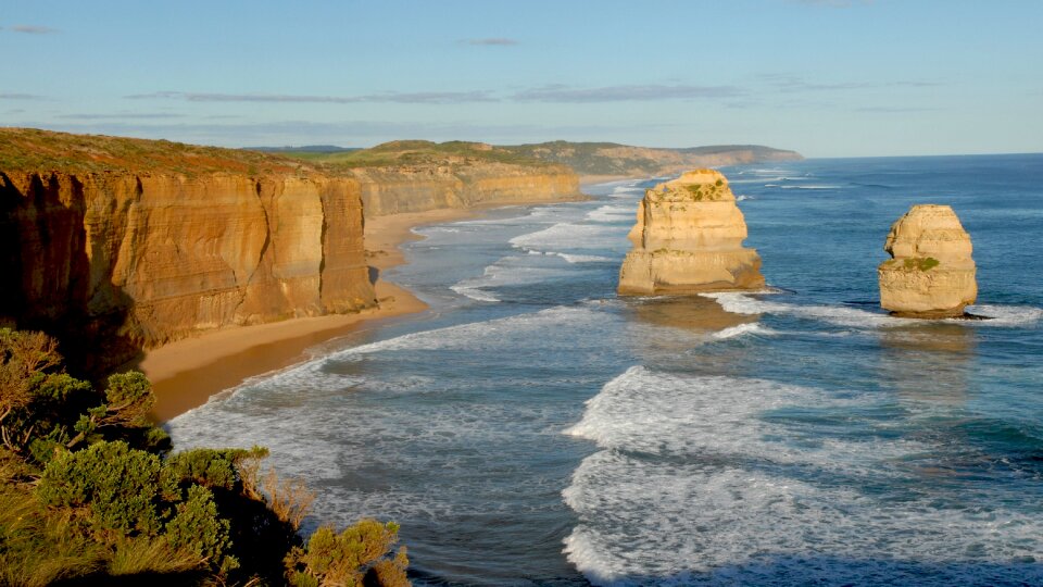 Coast great ocean road rocky coast photo