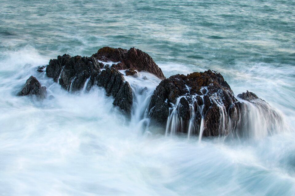 Mist ocean sea