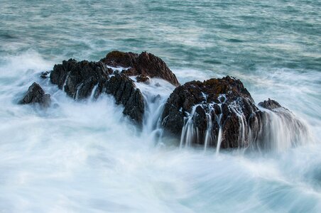 Mist ocean sea