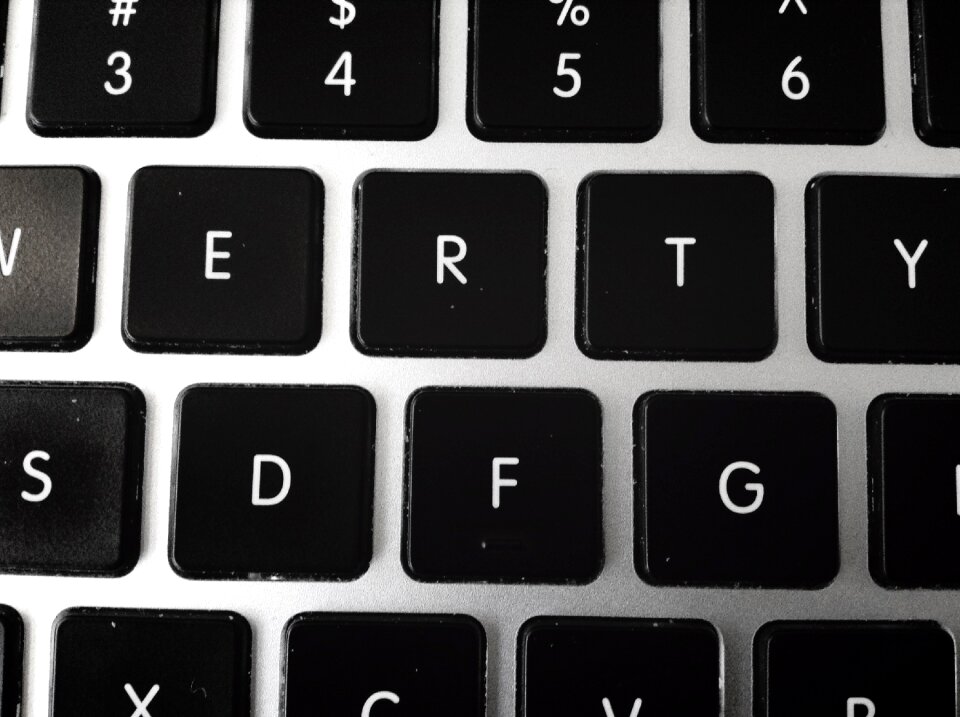 Computer gray keyboard