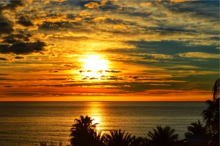 Clouds ocean sea