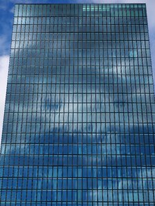 Glass facade facade tower