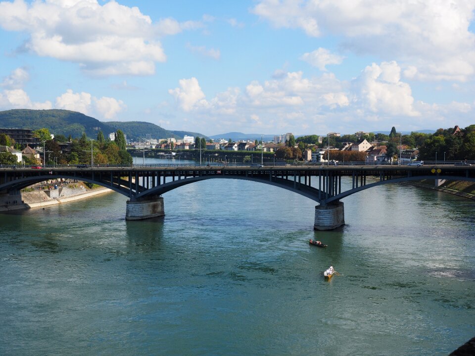 Bridge river rhine photo
