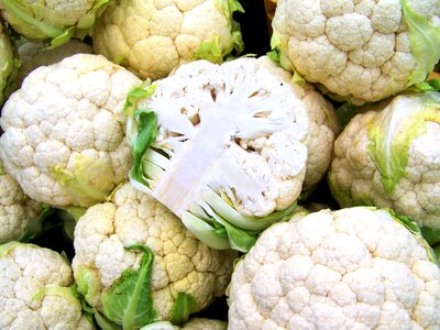 Cauliflower white vegetable food