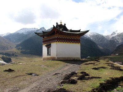 Building white cloud landscape