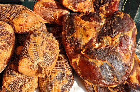 Smoked meat ham food