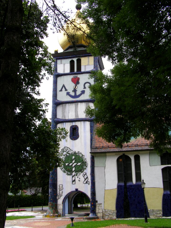 Church tower artwork