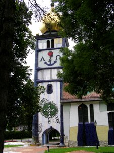 Church tower artwork