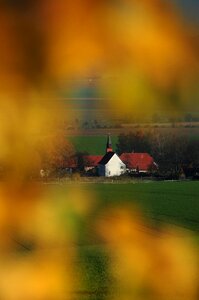 Church in the autumn