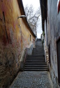 Old town cracked wall alley