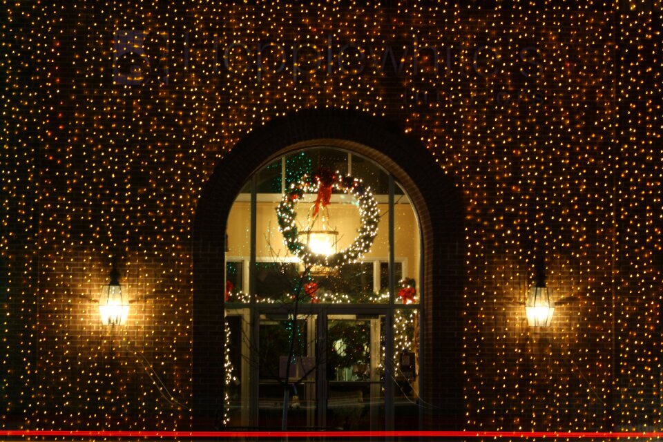 Lights winter brown shopping