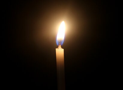 Candle light darkness photo