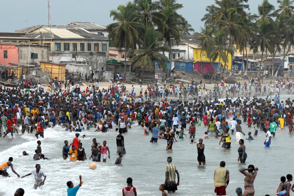 Beach fun bathing easter