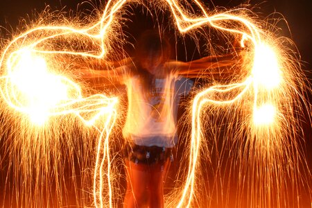 Glowing girl effect