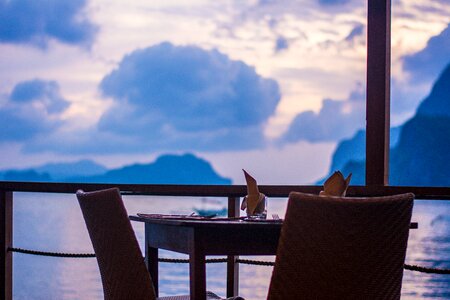 Paradise holiday sunset