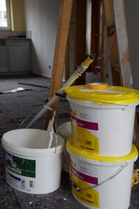 Painter working head farbeimer