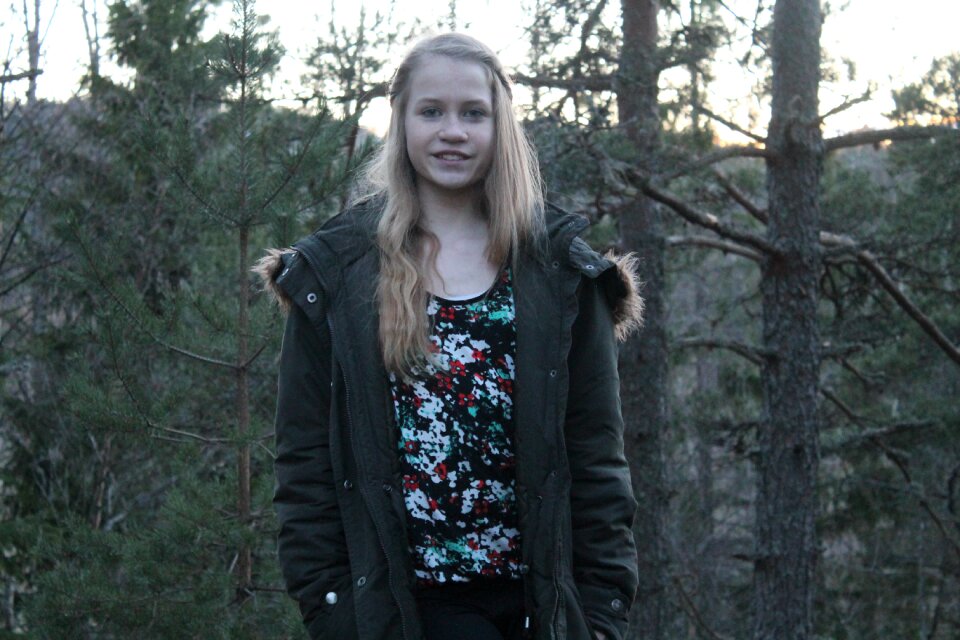 Blonde forest portrait
