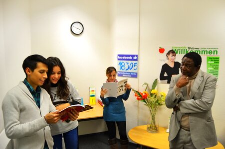 Students language school multicultural