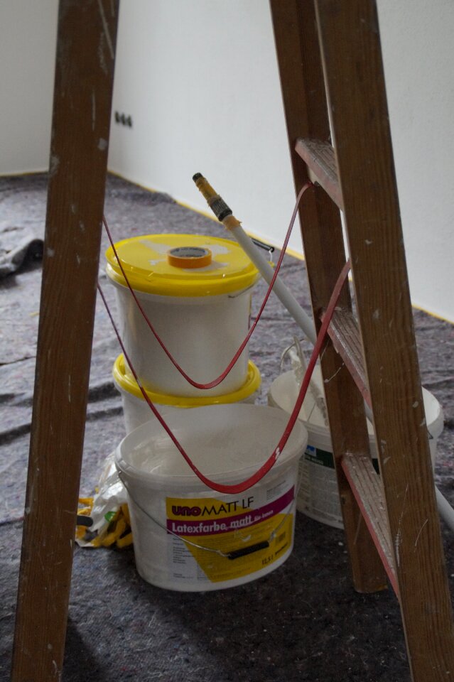 Painter working head farbeimer